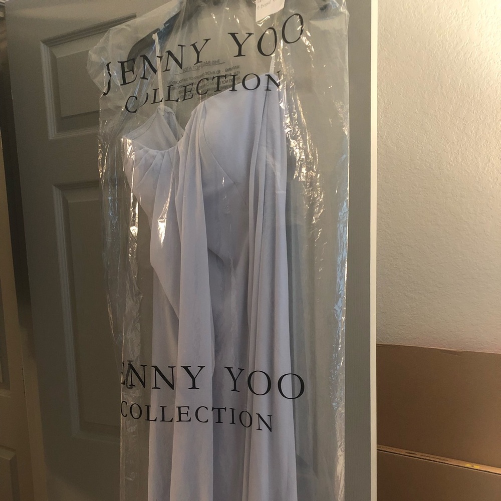 Jenny Yoo Raquel Size12 Whisper Blue NWT LuxeChif